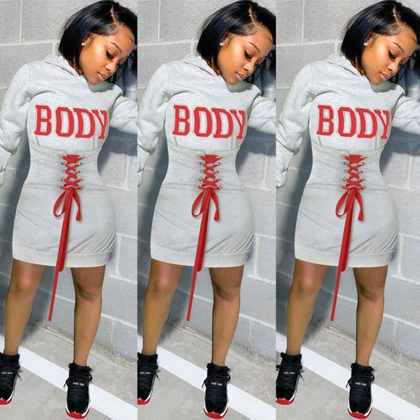 casual dresses 37k8929 autumn winter women fashion letter print bandage with hood long sleeve dress vestidos plus size, Black;gray
casual dresses 37k8929 autumn winter women fashion letter print bandage with hood long sleeve dress vestidos plus size, Black;gray