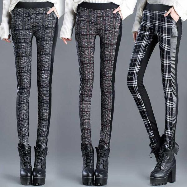 winter women 2020 vintage plaid female bodycon leggings elastic high waist trousers fleece lady pu patchwork pencil pants1, Black;white
winter women 2020 vintage plaid female bodycon leggings elastic high waist trousers fleece lady pu patchwork pencil pants1, Black;white