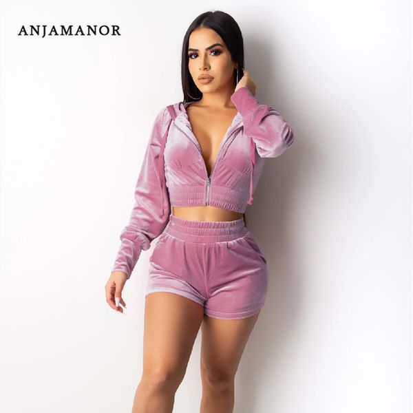 anjamanor fashion 2020 pink velvet shorts tracksuit women matching sets two piece set and pants sweat suits d13-dc50 t200702, White
anjamanor fashion 2020 pink velvet shorts tracksuit women matching sets two piece set and pants sweat suits d13-dc50 t200702, White