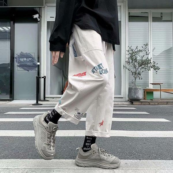 new men's hip hop white casual pants loose straight ankle-length pants drop shipping good quality man clothes, Black
new men's hip hop white casual pants loose straight ankle-length pants drop shipping good quality man clothes, Black