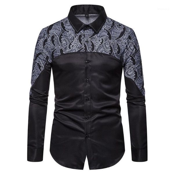 feitong mens dress shirts men's printed shirts summer spring 2020 business leisure printing long-sleeved shirt blouse1, White;black
feitong mens dress shirts men's printed shirts summer spring 2020 business leisure printing long-sleeved shirt blouse1, White;black