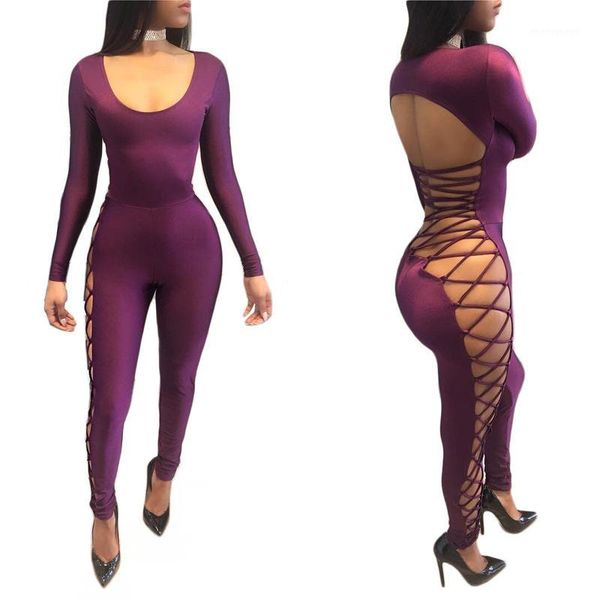 wholesale- 2017 bandage bodycon jumpsuit women rompers hollow out backless party club jumpsuit long sleeve skinny full length overalls1, Black;white
wholesale- 2017 bandage bodycon jumpsuit women rompers hollow out backless party club jumpsuit long sleeve skinny full length overalls1, Black;white