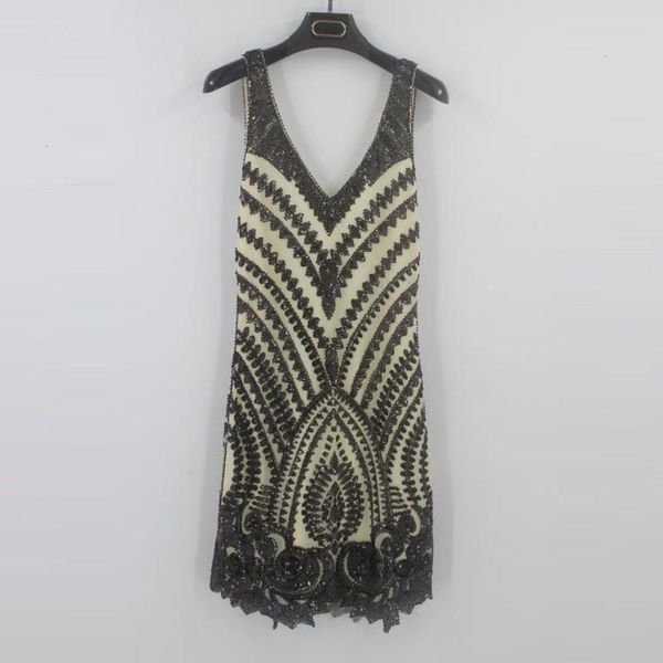 deep v neck sleeveless back cut out summer party dress geometric beaded sequin dress irregular hem slim gatsby, Black;gray
deep v neck sleeveless back cut out summer party dress geometric beaded sequin dress irregular hem slim gatsby, Black;gray