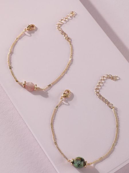 chiao 2021 spring summer new style fashion jewelry-natural stone beads chain link bracelets bangles for women, Black
chiao 2021 spring summer new style fashion jewelry-natural stone beads chain link bracelets bangles for women, Black