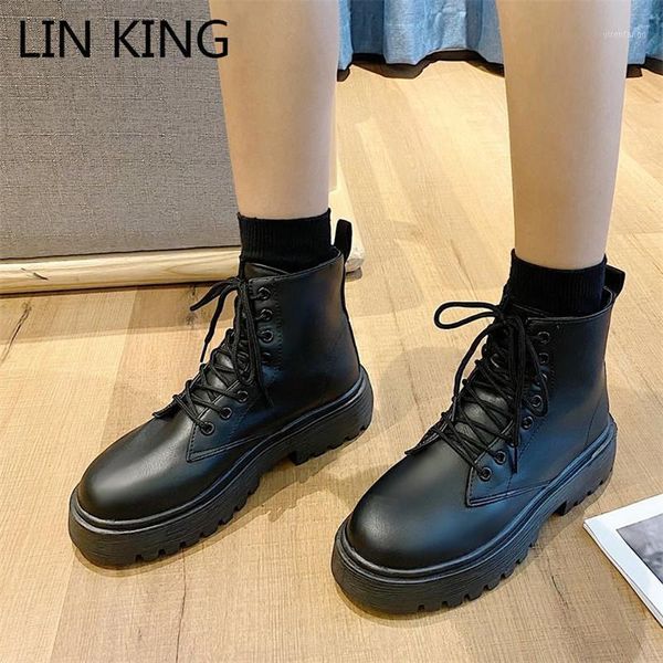 lin king warm plush women winter boots vintage lace up short botas round toe ankle boots thick sole motorcycle shoes for woman1, Black
lin king warm plush women winter boots vintage lace up short botas round toe ankle boots thick sole motorcycle shoes for woman1, Black