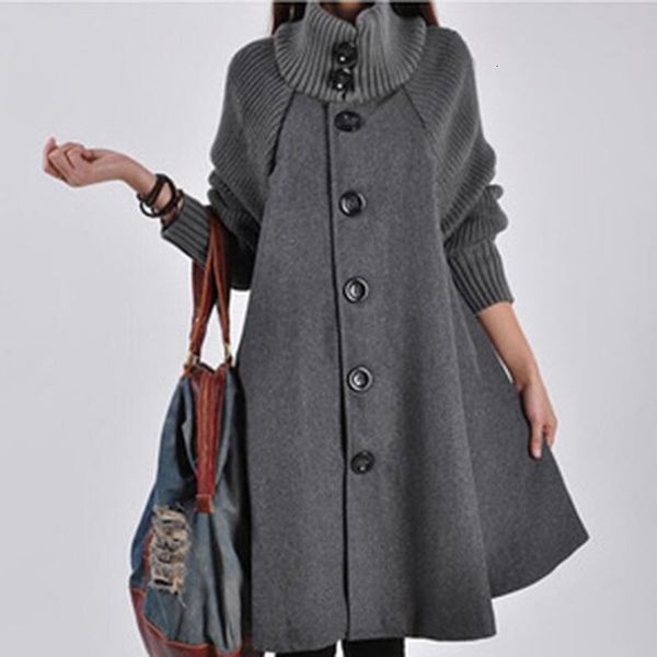 woolen coat winter cloak knit long-sleeved high o-neck trench coat female spring autumn women's single-breasted windbreaker, Tan;black
woolen coat winter cloak knit long-sleeved high o-neck trench coat female spring autumn women's single-breasted windbreaker, Tan;black