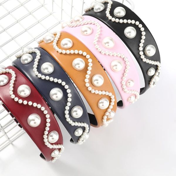 hair clips & barrettes fashion simple pure color artificial leather wave pattern imitation pearl headband girl creative party jewelry headdr, Golden;silver
hair clips & barrettes fashion simple pure color artificial leather wave pattern imitation pearl headband girl creative party jewelry headdr, Golden;silver