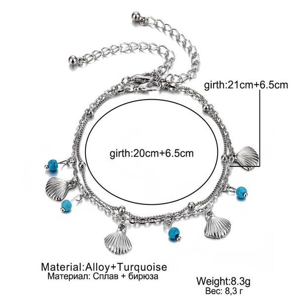 vintage silver color chain anklet bohemian shell green stone foot ankle & bracelet summer sandals legs women jewel qylxru, Red;blue
vintage silver color chain anklet bohemian shell green stone foot ankle & bracelet summer sandals legs women jewel qylxru, Red;blue