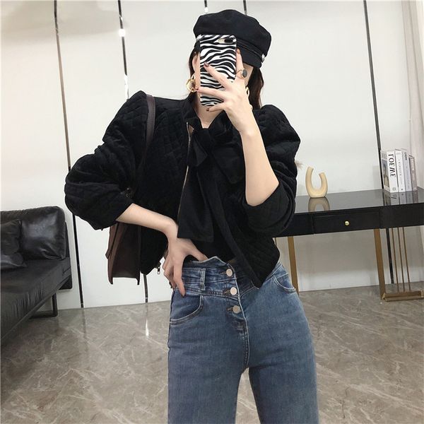 2021 new chic fashionable puff manga argyle jacket short fall cotton quilted coat winter clothes ndb7, Black
2021 new chic fashionable puff manga argyle jacket short fall cotton quilted coat winter clothes ndb7, Black