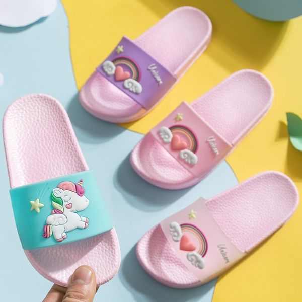 kids home slippers girls cartoon beach shoes summer rainbow flip flops boys non-slip outdoor shoes toddler unicorn slippers y201028, Black;grey
kids home slippers girls cartoon beach shoes summer rainbow flip flops boys non-slip outdoor shoes toddler unicorn slippers y201028, Black;grey