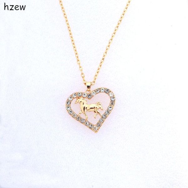 chains hzew crystal heart-shaped horse necklace brand pendant necklaces women's fashion jewelry christmas gift, Silver
chains hzew crystal heart-shaped horse necklace brand pendant necklaces women's fashion jewelry christmas gift, Silver