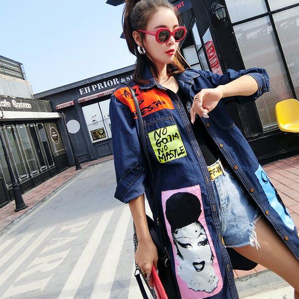 women's jackets ladies denim women spring turn down collar cartoon long sleeve casual jacket jeans coat outerwear plus size, Black;brown
women's jackets ladies denim women spring turn down collar cartoon long sleeve casual jacket jeans coat outerwear plus size, Black;brown