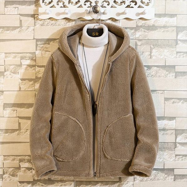 winter men's jackets plush fabric men warm jacket fashion high street thick windproof coat male fluffy fleece parkas, Black;brown
winter men's jackets plush fabric men warm jacket fashion high street thick windproof coat male fluffy fleece parkas, Black;brown