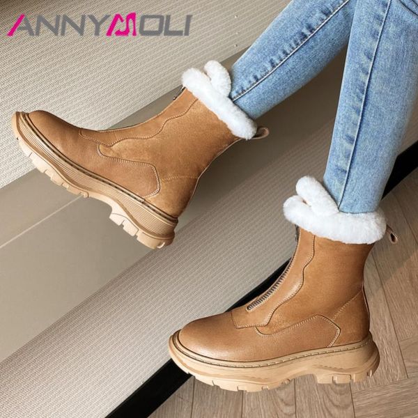 boots annymoli natural genuine leather flat platform ankle women zipper flats short shoes warm fur snow black winter
boots annymoli natural genuine leather flat platform ankle women zipper flats short shoes warm fur snow black winter
