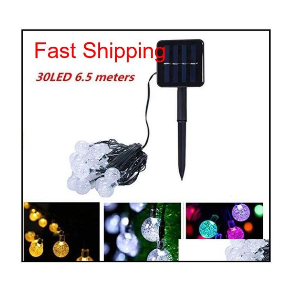crystal ball solar outdoor string lights, 30 led 6.5m starry waterproof christmas globe string bulb ligh qylanp mj_fashion, Silver
crystal ball solar outdoor string lights, 30 led 6.5m starry waterproof christmas globe string bulb ligh qylanp mj_fashion, Silver