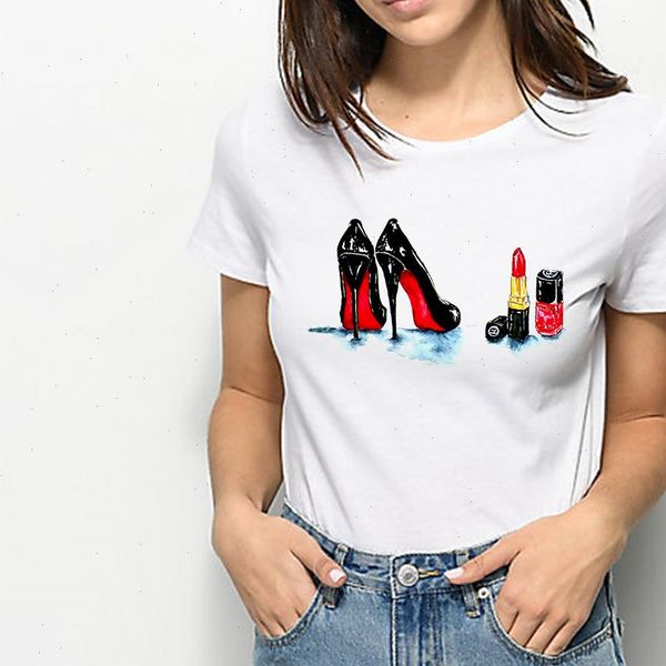 new t shirt women trendy print high heeled shoes cool doyronka xehckan elegant t shirt harajuku streetwear tshirt, White
new t shirt women trendy print high heeled shoes cool doyronka xehckan elegant t shirt harajuku streetwear tshirt, White