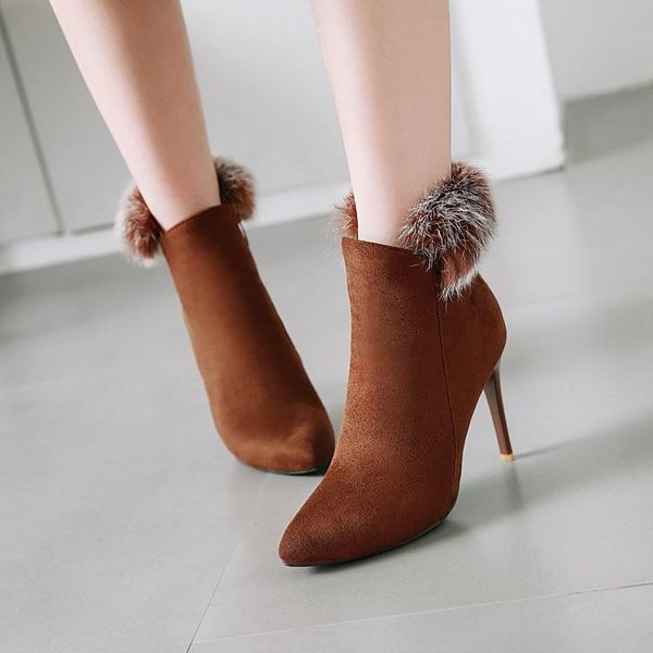 ashiofu handmade new 2020 ladies stiletto heels boots warm-furs party prom ankle booties evening real-pics fashion short boots, Black
ashiofu handmade new 2020 ladies stiletto heels boots warm-furs party prom ankle booties evening real-pics fashion short boots, Black