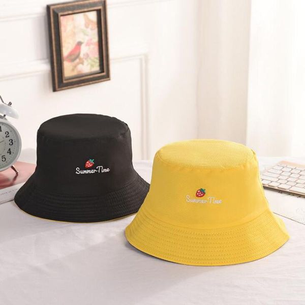 wide brim hats 1pc cute embroidered strawberry bucket unique double sided anti-uv sun fashion panama cap hip hop gorro, Blue;gray
wide brim hats 1pc cute embroidered strawberry bucket unique double sided anti-uv sun fashion panama cap hip hop gorro, Blue;gray