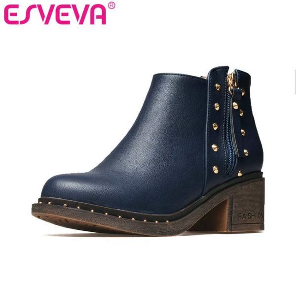 boots esveva 2021 women shoes winter ankle pu leather square med heel zipper motorcycle platform size 34-43, Black
boots esveva 2021 women shoes winter ankle pu leather square med heel zipper motorcycle platform size 34-43, Black