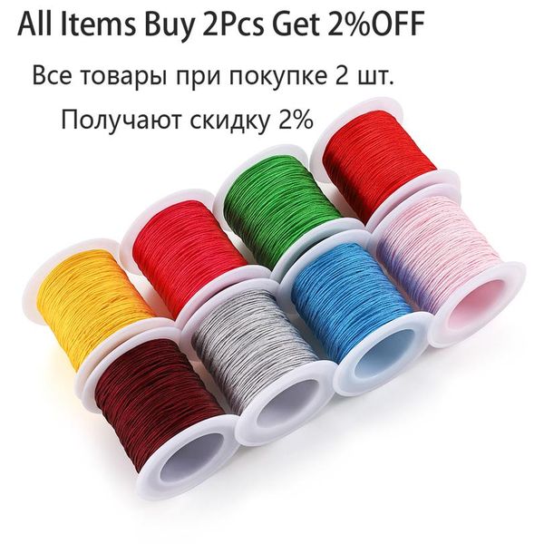 50m/roll 0.8mm colorful nylon cord thread cotton cord thread string for diy jewelry making findings accessories supplies wmtkur, White;red
50m/roll 0.8mm colorful nylon cord thread cotton cord thread string for diy jewelry making findings accessories supplies wmtkur, White;red