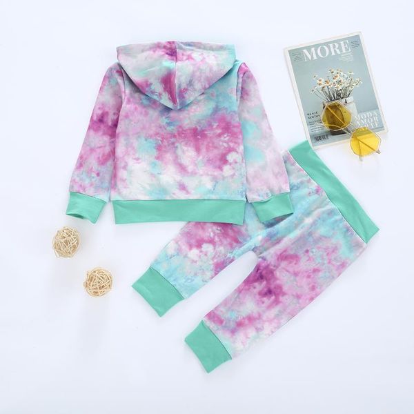 clothing sets toddler baby girls boys tie-dye clothes set long sleeve hooded with front pocket + pants, White
clothing sets toddler baby girls boys tie-dye clothes set long sleeve hooded with front pocket + pants, White