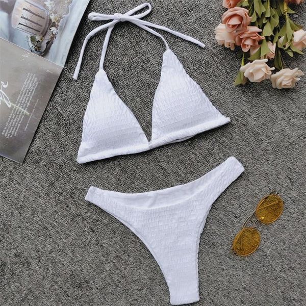 bikini 2020 new solid color string hanging neck triangle cup fold bikinis feminino swimwear women biquini monokini swimsuit1
bikini 2020 new solid color string hanging neck triangle cup fold bikinis feminino swimwear women biquini monokini swimsuit1