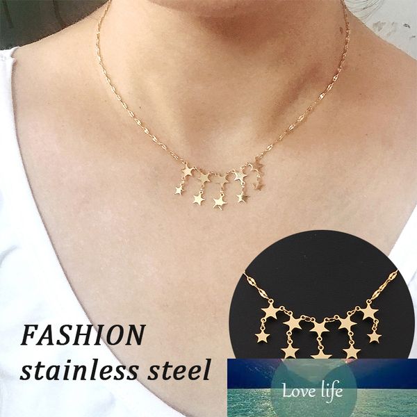 new not fade stainless steel lip chain gold silver color stars tassel pendant women's necklaces choker banquet wedding jewelry
new not fade stainless steel lip chain gold silver color stars tassel pendant women's necklaces choker banquet wedding jewelry