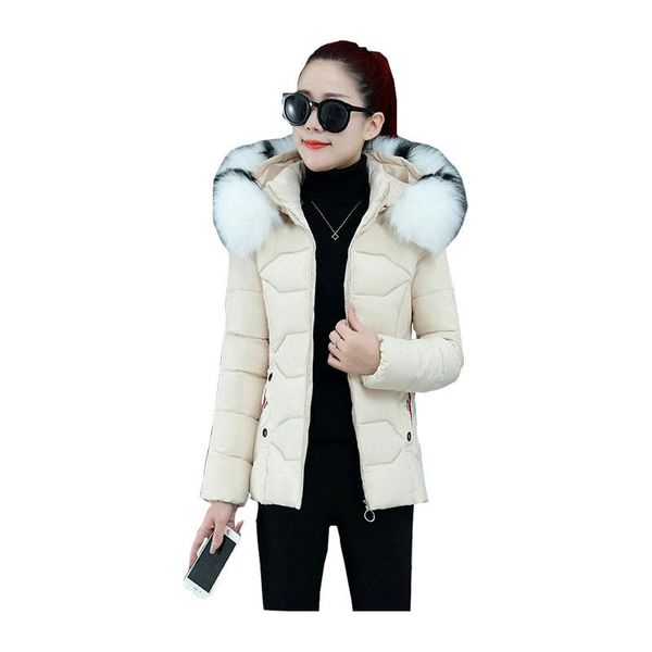 women's down & parkas short winter big pocket hooded windproof jacket with fur collar oversized cotton pad coat, Black
women's down & parkas short winter big pocket hooded windproof jacket with fur collar oversized cotton pad coat, Black
