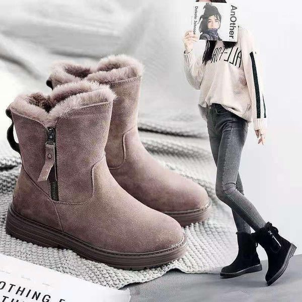 winter new fashion classic boots women 2021 autumn thick bottom short warm snow boots student female casual shoes cotton1, Black
winter new fashion classic boots women 2021 autumn thick bottom short warm snow boots student female casual shoes cotton1, Black