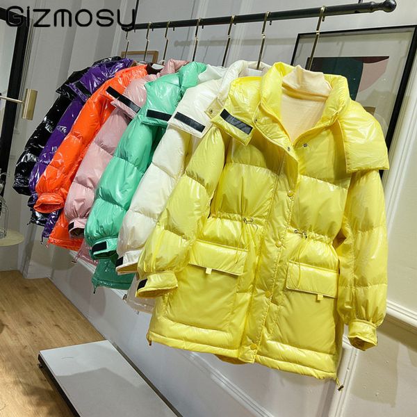 gizmosy bright jacket women winter 2020 90% white duck coat female waist hooded loose candy color down parka oversize, Black
gizmosy bright jacket women winter 2020 90% white duck coat female waist hooded loose candy color down parka oversize, Black
