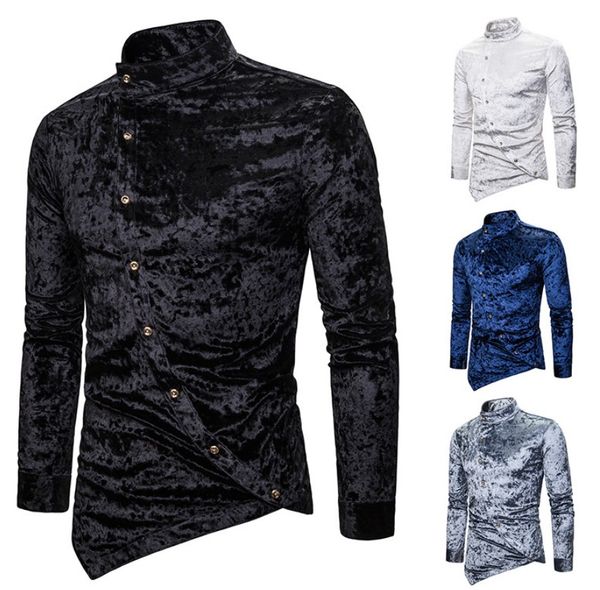 designer mens clothes casual shirts slim fit flannel for men long sleeved shirt stand collar spring autumn men oblique button dress shirts, White;black
designer mens clothes casual shirts slim fit flannel for men long sleeved shirt stand collar spring autumn men oblique button dress shirts, White;black