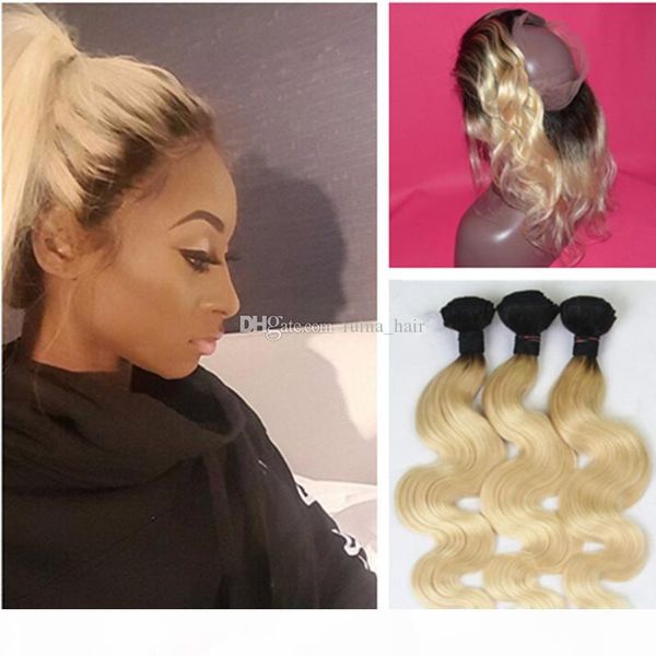 8a ombre 1b #613 blonde 360 lace band frontal with 3pcs bundles two tone 1b 613 body wave 360 lace frontal, Black;brown
8a ombre 1b #613 blonde 360 lace band frontal with 3pcs bundles two tone 1b 613 body wave 360 lace frontal, Black;brown