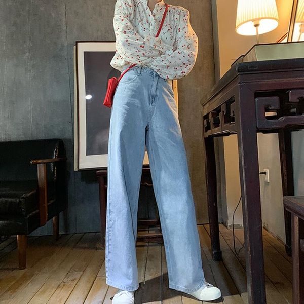 women boyfriend wide leg jeans denim cotton spring autumn korean streetwear loose high waist jeans women, Blue
women boyfriend wide leg jeans denim cotton spring autumn korean streetwear loose high waist jeans women, Blue