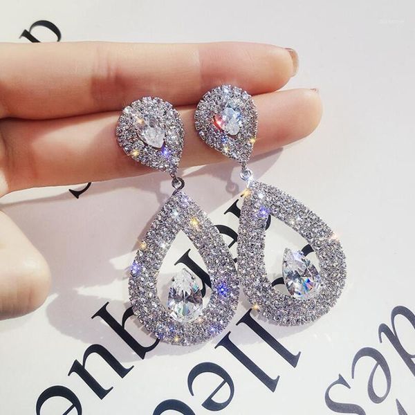 elegant long teardrop dangle earrings for women statement rhinestone drop earrings kpop femme jewelry1, Silver
elegant long teardrop dangle earrings for women statement rhinestone drop earrings kpop femme jewelry1, Silver