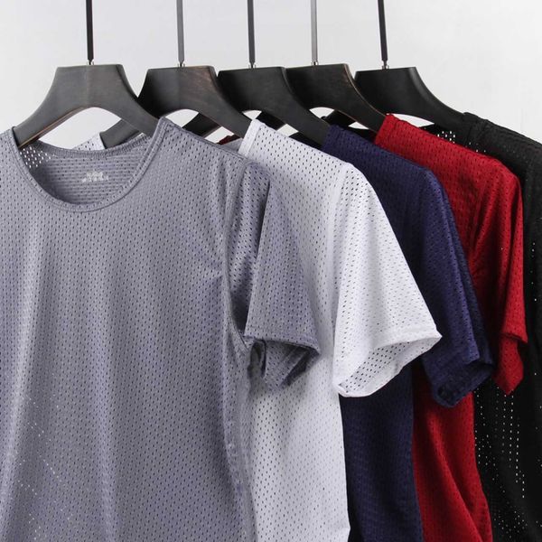 seamless short sleeve hollowed out cool sports casual men's mesh thin boys' t-shirt, White;black
seamless short sleeve hollowed out cool sports casual men's mesh thin boys' t-shirt, White;black