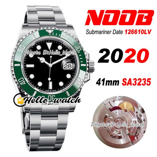 2020 41mm n v11 126610lv eta3235 sa3235 automatic mens watch green ceramics bezel black dial 904l steel bracelet edition hello_watch, Slivery;brown
2020 41mm n v11 126610lv eta3235 sa3235 automatic mens watch green ceramics bezel black dial 904l steel bracelet edition hello_watch, Slivery;brown