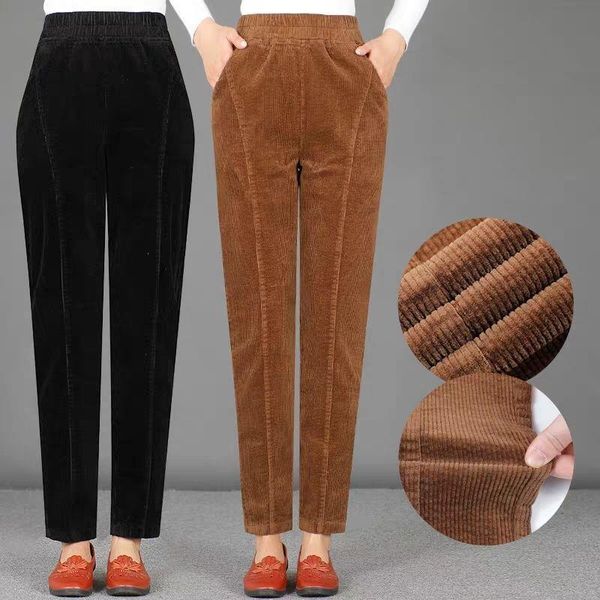 women 2020 autumn winter fashion high waist casual pants corduroy harem pants trousers female stretch large size pantalones g983, Black;white
women 2020 autumn winter fashion high waist casual pants corduroy harem pants trousers female stretch large size pantalones g983, Black;white