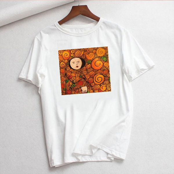 summer new letter gustav klimt printed vintage tees casual harajuku large size new art oil paint loose female ins t shirt, White
summer new letter gustav klimt printed vintage tees casual harajuku large size new art oil paint loose female ins t shirt, White