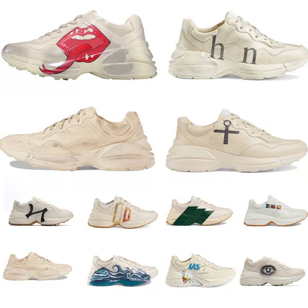 2021 luxurys designers shoes rhyton sneakers beige men trainers vintage luxury chaussures ladies shoes designer sneakers with box size p0dv#, Black
2021 luxurys designers shoes rhyton sneakers beige men trainers vintage luxury chaussures ladies shoes designer sneakers with box size p0dv#, Black