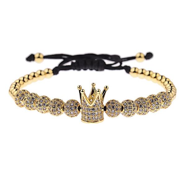 Metal Zircon Men'S Long Bracelet Gold Crown Crown 6Mm Zircon Circle Hexagon Square Strip Bracelet Kit Men, Black
Metal Zircon Men'S Long Bracelet Gold Crown Crown 6Mm Zircon Circle Hexagon Square Strip Bracelet Kit Men, Black