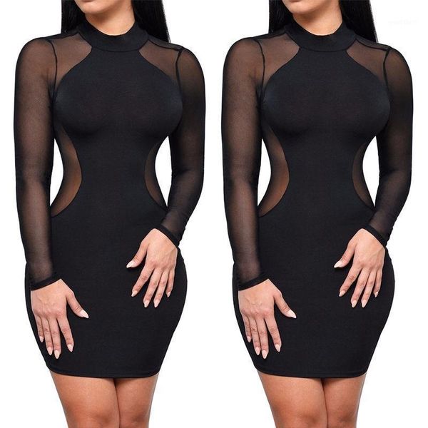 fashion women lady dresses clothing bandage bodycon transparent long sleeve brief party women mini dress1, Black;gray
fashion women lady dresses clothing bandage bodycon transparent long sleeve brief party women mini dress1, Black;gray