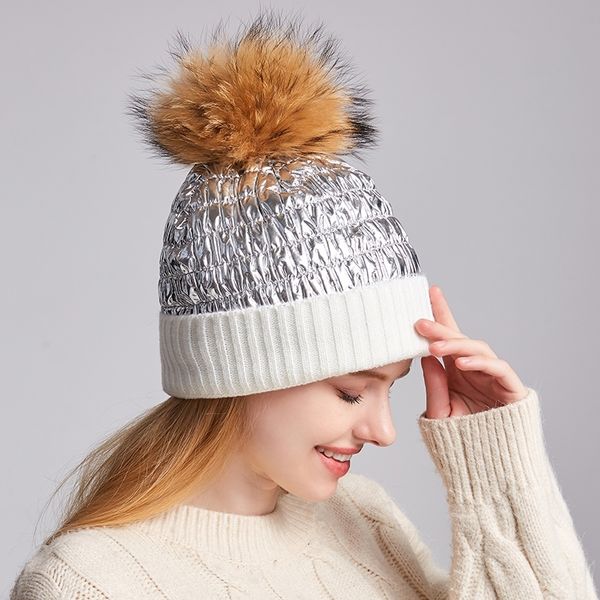 windproof winter womens hats patchwork down warm ski cap big real fur pompom hat knit slouchy skullies casual beanies for ladies y200102, Blue;gray
windproof winter womens hats patchwork down warm ski cap big real fur pompom hat knit slouchy skullies casual beanies for ladies y200102, Blue;gray