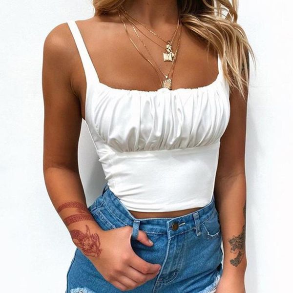 женщины сексуальные ruched camisole backbloe tank top streetwear femme mini camis женский спагетти ремешок повседневная урожайные вершины ле, White
женщины сексуальные ruched camisole backbloe tank top streetwear femme mini camis женский спагетти ремешок повседневная урожайные вершины ле, White
