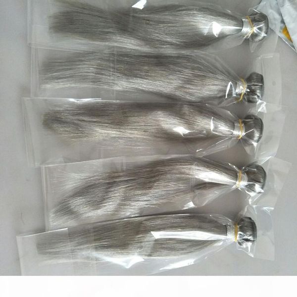 gray brazilian straight wave 3pcs lot silver grey hair weave bundles virgin human hair weft, Black
gray brazilian straight wave 3pcs lot silver grey hair weave bundles virgin human hair weft, Black