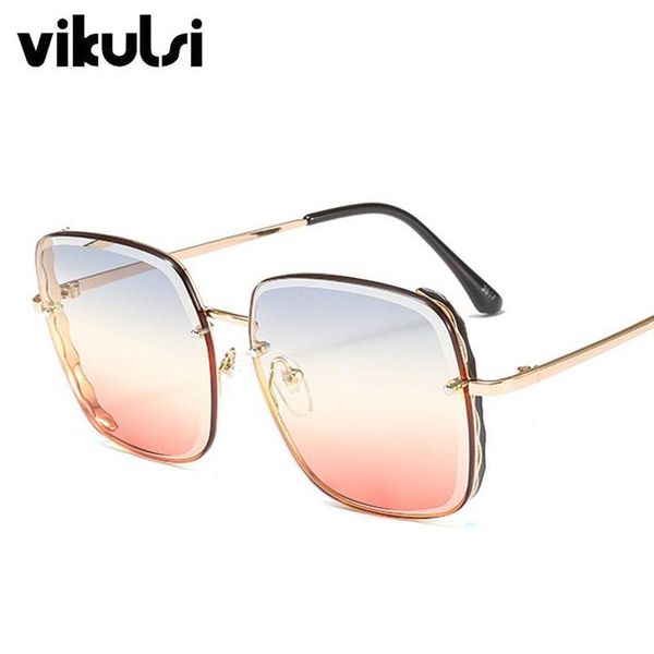 sunglasses square cutting lens women 2021 brand designer luxury metal frame sun glasses men gradient shades, White;black
sunglasses square cutting lens women 2021 brand designer luxury metal frame sun glasses men gradient shades, White;black