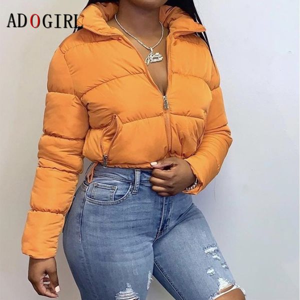 adogirl autumn winter solid standard collar short jacket fashion puffer coat warm thicken parka casual clothing plus size orange, Black
adogirl autumn winter solid standard collar short jacket fashion puffer coat warm thicken parka casual clothing plus size orange, Black