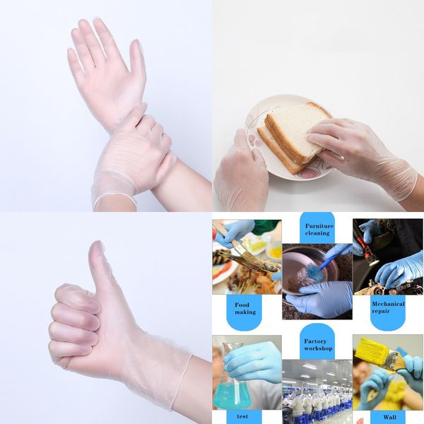 10pcs food disposable latex rubber waterproof transparent cleaning household universal nitrile gloves
10pcs food disposable latex rubber waterproof transparent cleaning household universal nitrile gloves