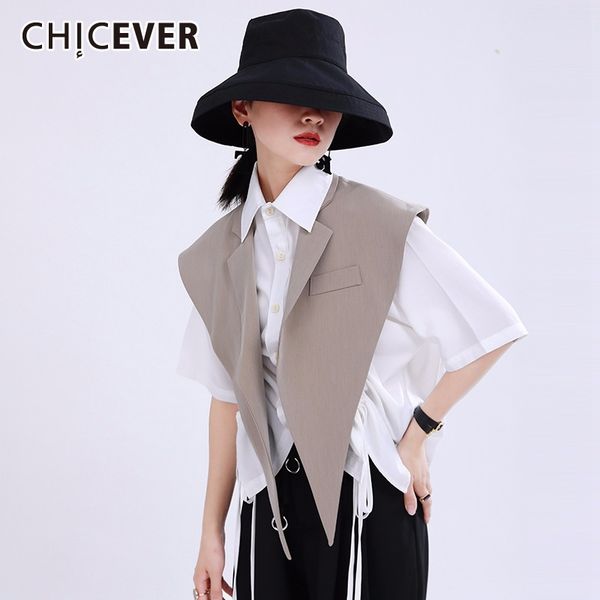 chicever irregular women's vests tank sleeveless high waist casual oversized vest for female summer chic style clothing new 201110, Black;white
chicever irregular women's vests tank sleeveless high waist casual oversized vest for female summer chic style clothing new 201110, Black;white