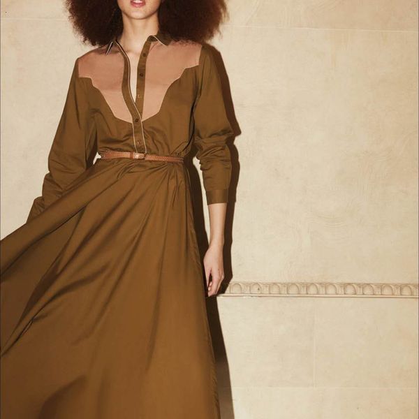 2021 new female runway maxi full sleeve buttons block elegant autumn dress with a line belt long dresses 993r, Black;gray
2021 new female runway maxi full sleeve buttons block elegant autumn dress with a line belt long dresses 993r, Black;gray