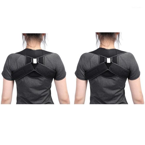 back support 2 pcs adjustable upper shoulder posture corrector children corset spine brace belt, s & l1, Black;blue
back support 2 pcs adjustable upper shoulder posture corrector children corset spine brace belt, s & l1, Black;blue